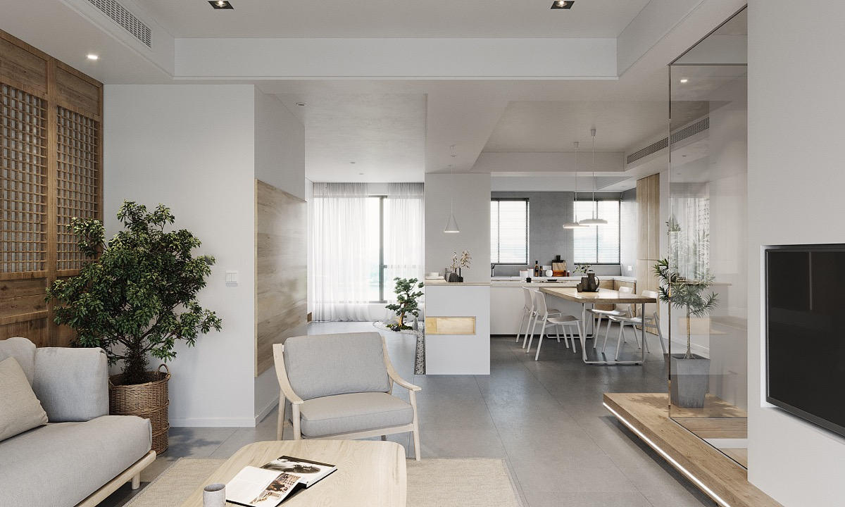 日式原木風(fēng)格家裝設(shè)計(jì)室內(nèi)裝修效果圖-客餐廳 日式原木風(fēng)格家裝設(shè)計(jì)室內(nèi)裝修效果圖-客餐廳