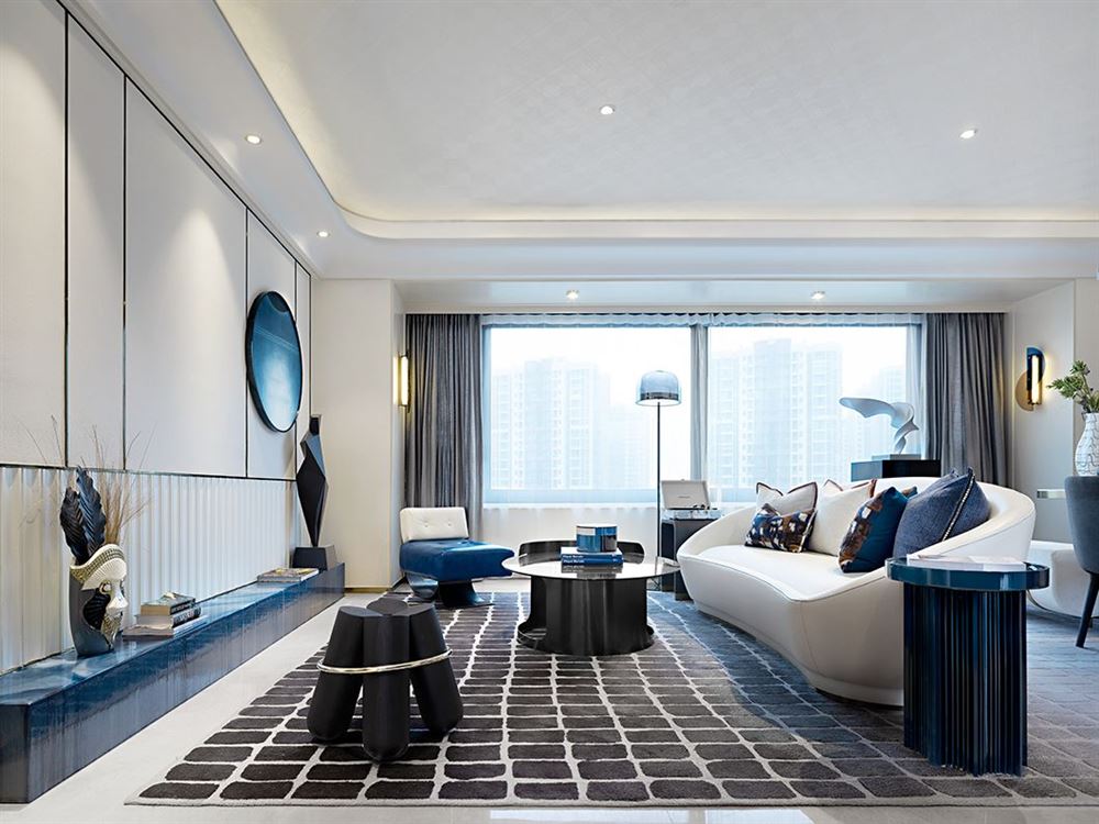 佛山市金地·中南·新城大境輕奢風格四居室裝修案例