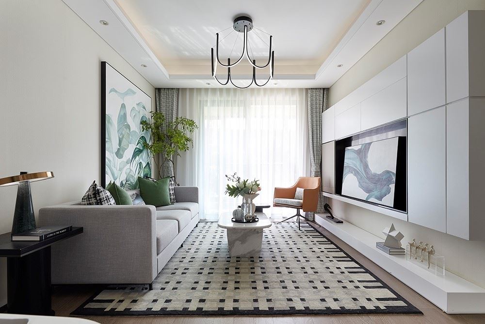 江門市寶源坊北歐風(fēng)格三居室裝修案例