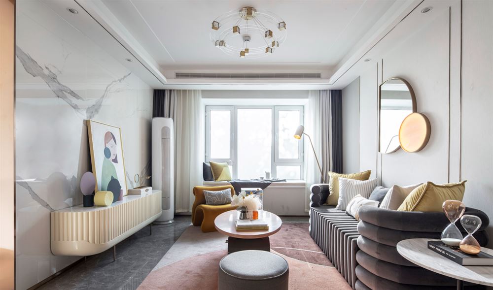 佛山市招商曦岸現(xiàn)代簡約風(fēng)格三居室裝修案例