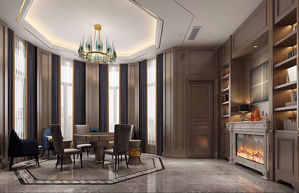 佛山市保利閱江臺輕奢風(fēng)格別墅裝修案例