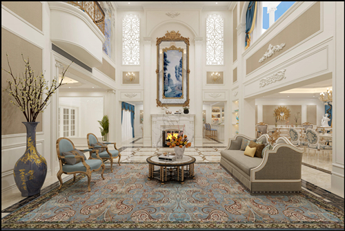 佛山市金茂碧桂園正榮府歐式風(fēng)格別墅裝修案例